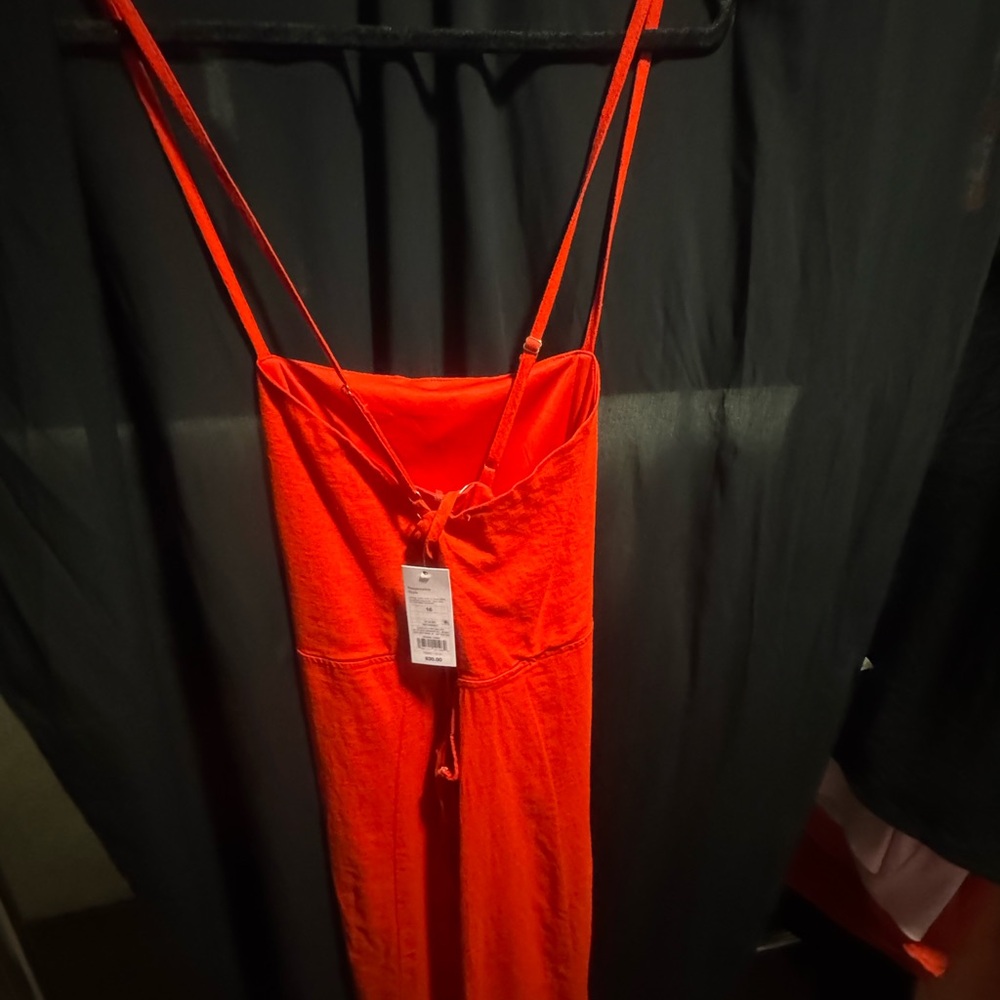 Wild Fable Strapless Dress in Vibrant Red